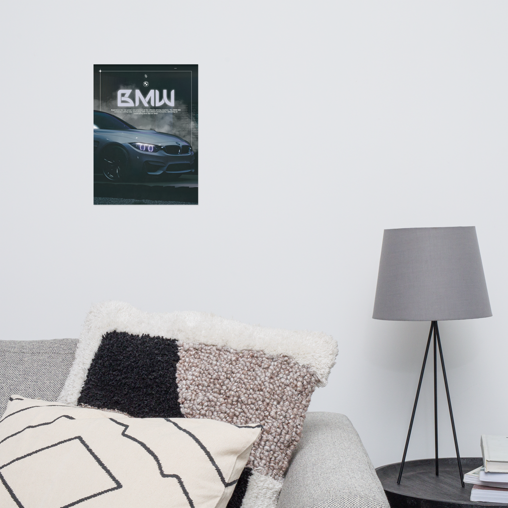 BMW m4 dark poster