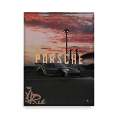 Porsche GT3RS orange poster